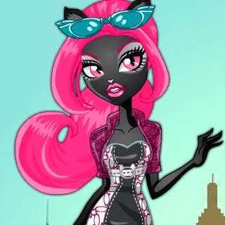 Monster High Catty Noir Dress Up - Juegos de vestir embarazadas