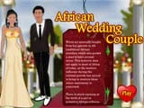 African Wedding Couple - Juegos de vestir halloween