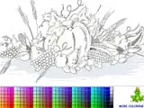 Autumn harvest coloring page - Juegos de vestir unicornios