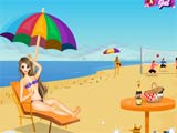 Becky at the beach - Juegos de vestir juegator