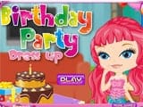 Birthday party dress up - Juegos de vestir a Barbie