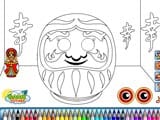 Daruma coloring - Juegos de vestir para 2 jugadores
