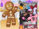 Emo gingerbread man - Juegos de vestir gatos