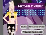 Lady gaga in concert - Juegos de vestir Monster High