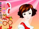 Pretty girl christmas makeover - Juegos de vestir y maquillar
