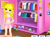 Sweet girl shining room - Juegos de vestir a Barbie