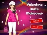 Valentine date makeover - Juegos de vestir y pintar
