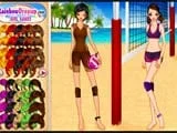 Volleyball girls - Juegos de vestir en la playa