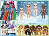 Chazie snowfall ball dressup - Juegos de vestir y maquillar