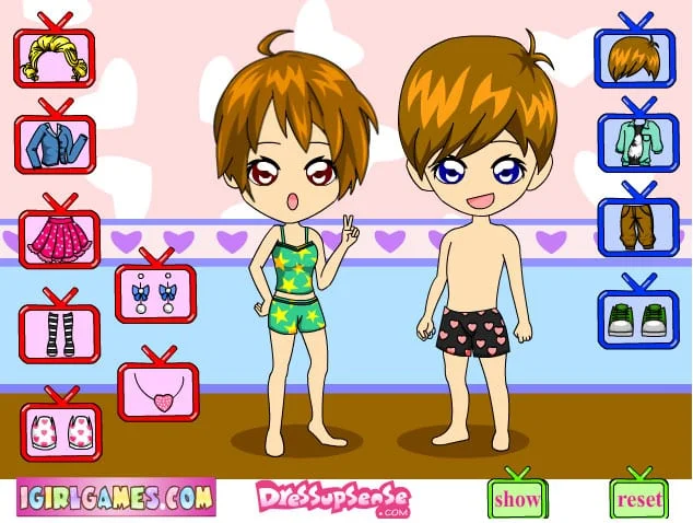 Cute beach sweetheart - Juegos de vestir a naruto